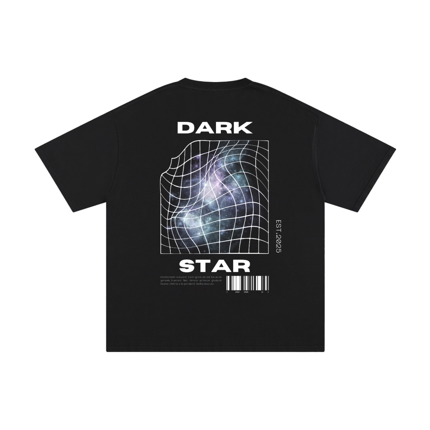 Space Grid Tee Black