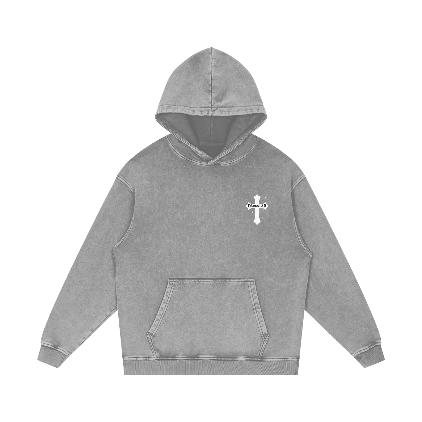 Cross Cotton Loose Hoodie