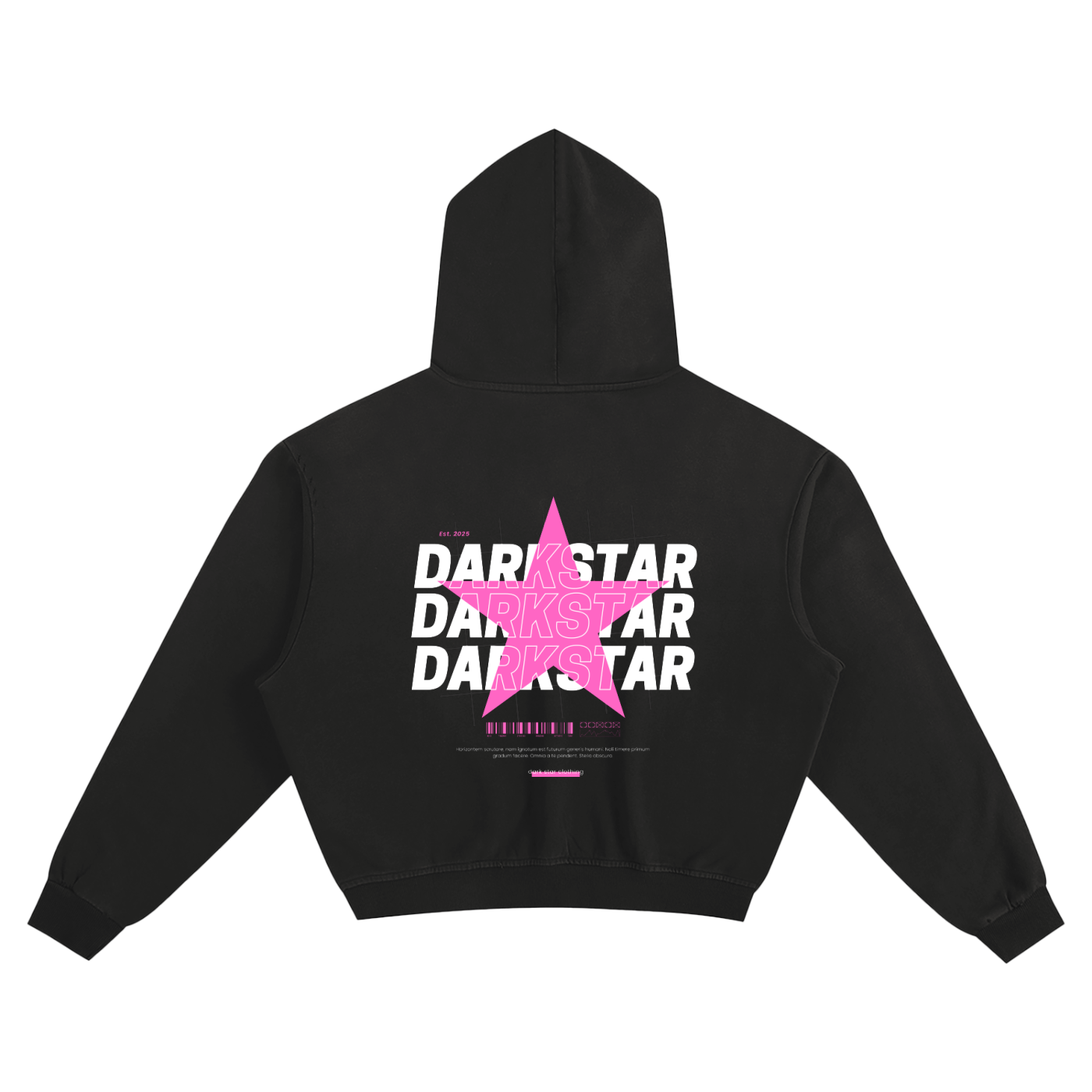 Pink Star Boxy Hoodie