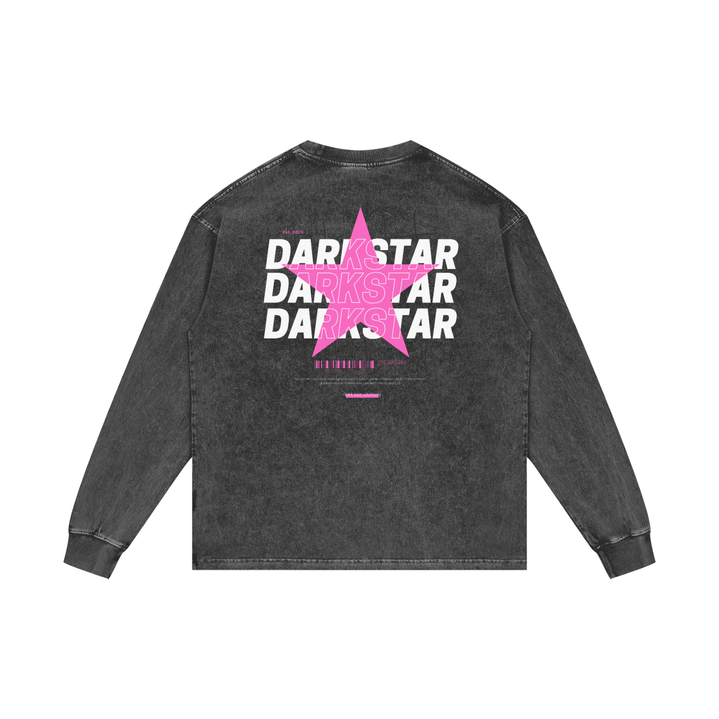 Pink Star Oversize Long Sleeve
