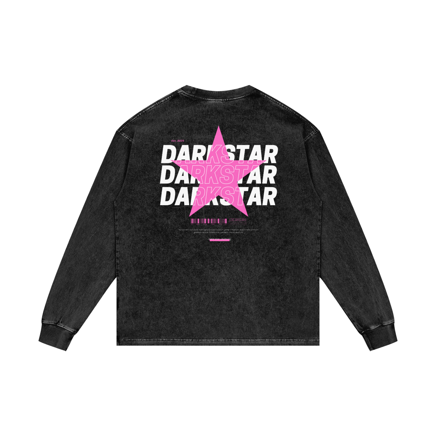 Pink Star Oversize Long Sleeve