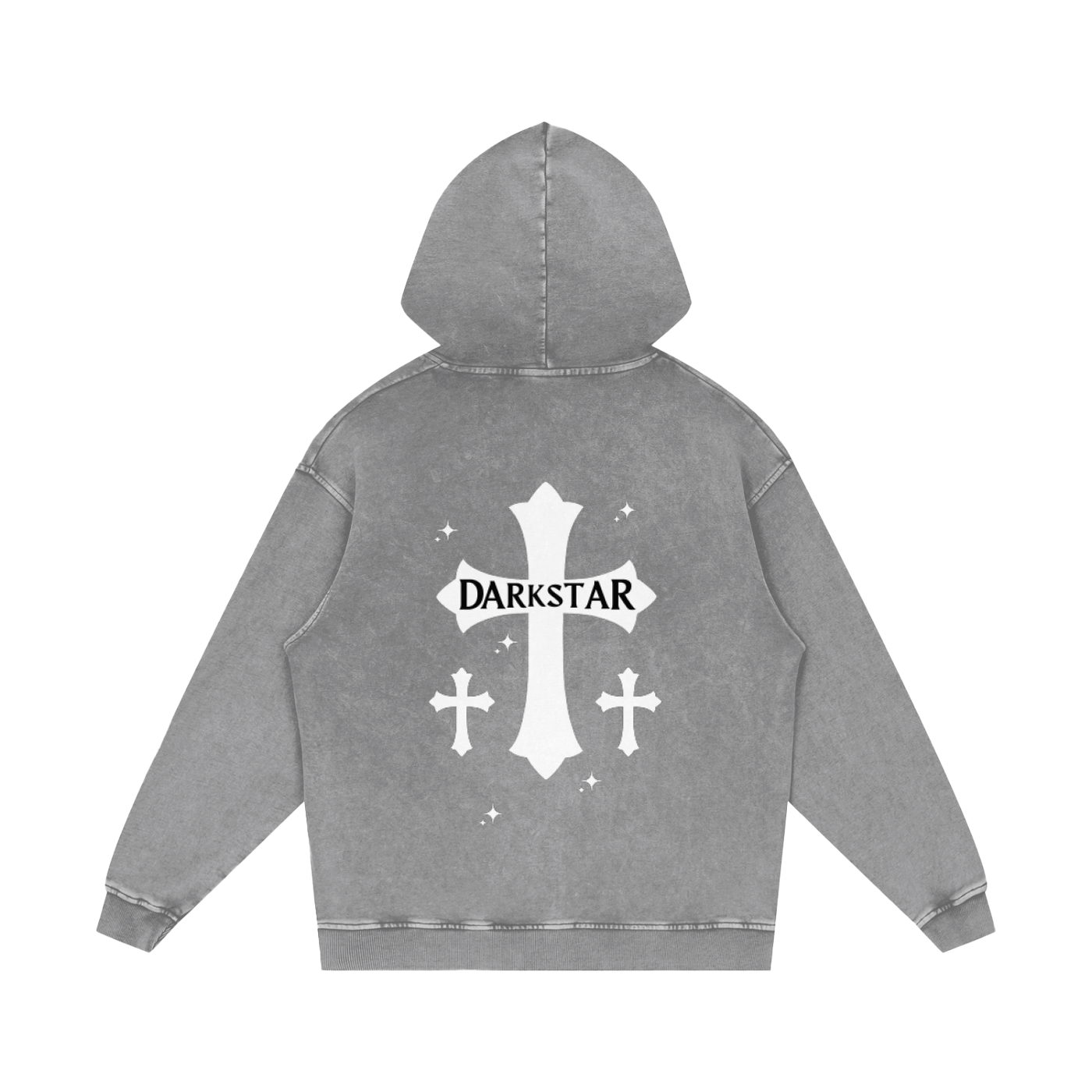 Cross Cotton Loose Hoodie
