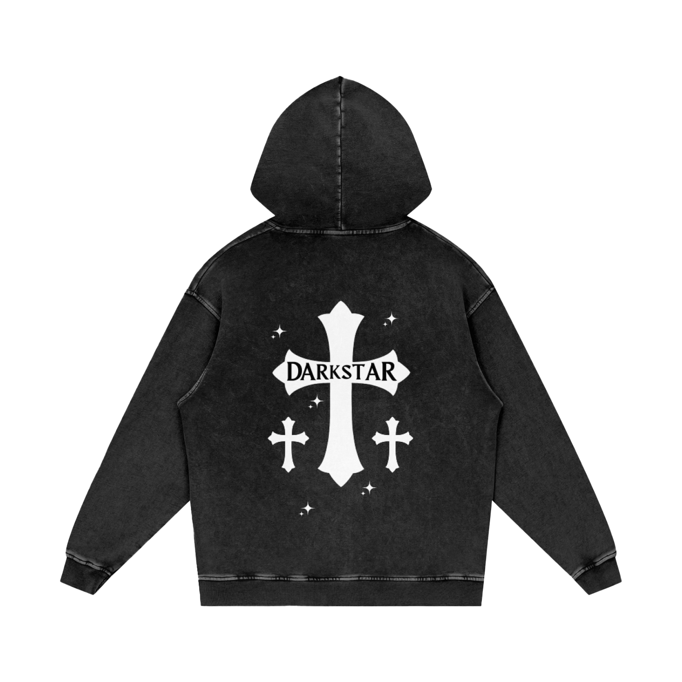 Cross Cotton Loose Hoodie