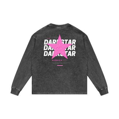Pink Star Oversize Long Sleeve