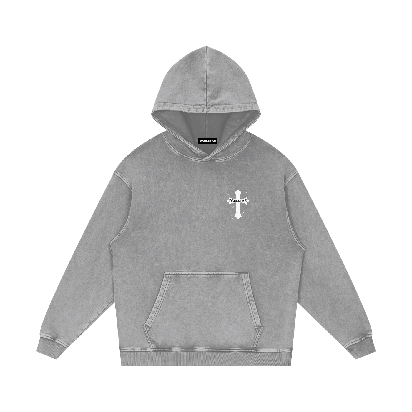Cross Cotton Loose Hoodie