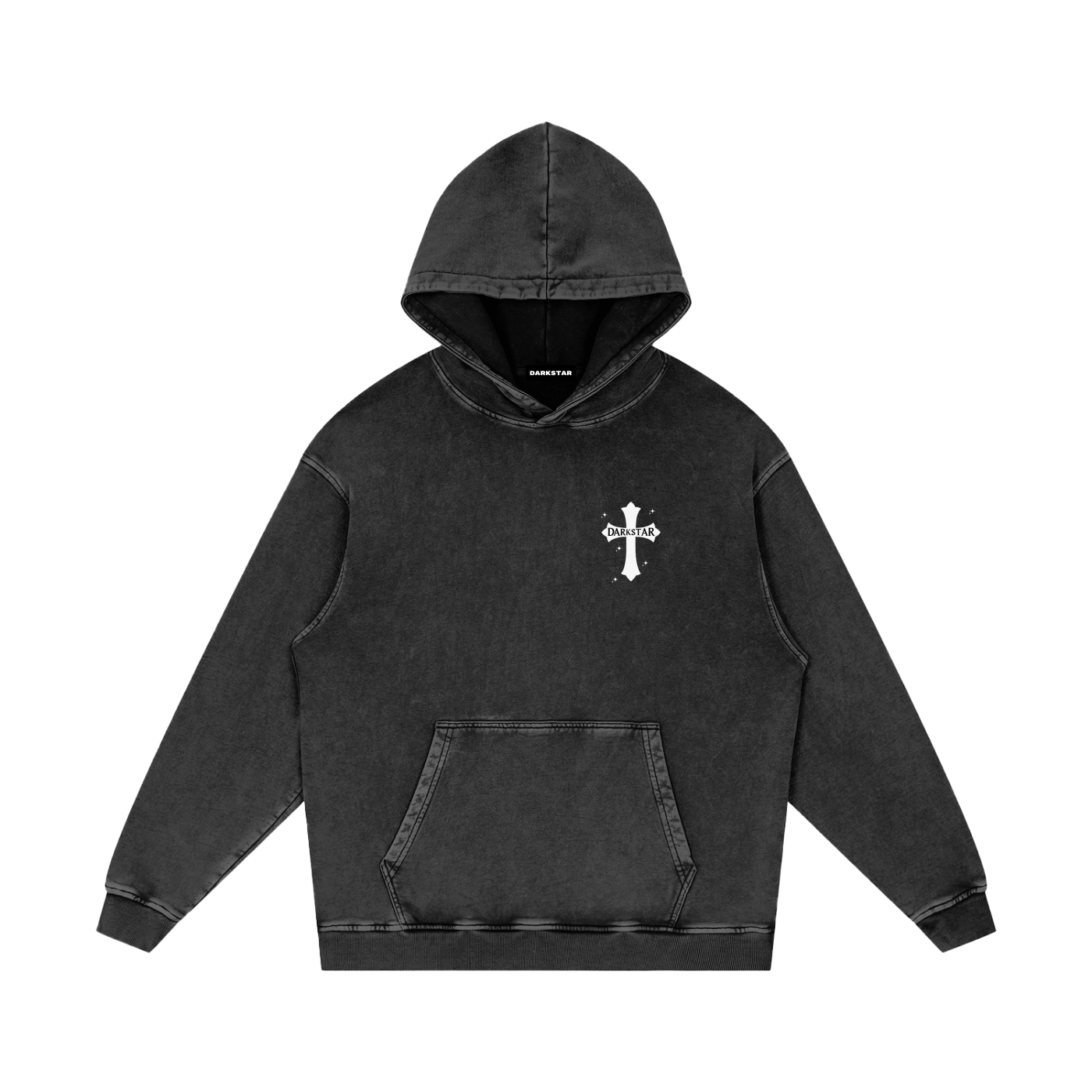 Cross Cotton Loose Hoodie