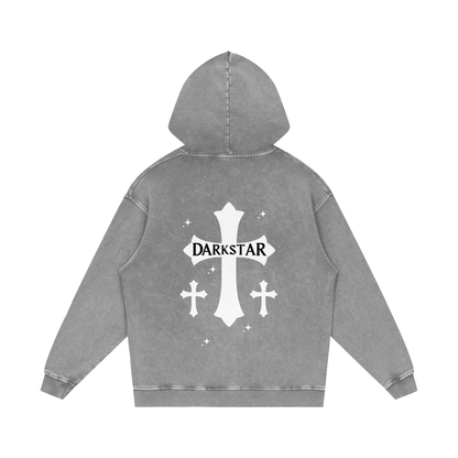 Cross Cotton Loose Hoodie